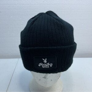 Playboy Club Beanie Black Unisex Stocking Hat